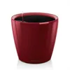 Image de Cache-pot - Lechuza - Classico 35 LS - Rouge écarlate brillant - Rond - Avec réserve deau
