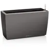 Image de LECHUZA Jardinière Cararo Premium - 75 x 30 x 425 cm - Kit complet - Anthracite métallisé