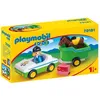 Image de Playmobil 70181 - Playmobil 1.2.3 - Cavaliere Avec Voiture Et Remorque