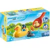 Image de Jeu de construction PLAYMOBIL 1.2.3 - Famille de canards et enfant - À partir de 18 mois