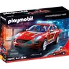 Image de PLAYMOBIL Porsche Macan S Pompiers 70277 - Voiture Playset avec 2 personnages gyrophare et sirène