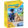 Image de Playmobil 1.2.3 - 70408 - Policier Avec Chien