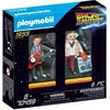 Image de PLAYMOBIL - 70459 - Retour vers le Futur - Marty Mcfly et Dr. Emmett Brown - Edition 1955