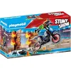 Image de PLAYMOBIL - 70553 - Stuntshow Pilote de moto et mur de feu pour enfant - Gamme Playmobil - Multicolore