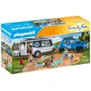 Image de Playmobil Family Fun 71423 - Famille Avec Voiture Et Caravane en occasion ou reconditionné