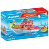 Image de PLAYMOBIL 71598 Bateau de sauvetage et pompiers Les pompiers Action Heros Dès 4 ans