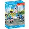 Image de Policier Cycliste avec Borne de Recharge 71732 PLAYMOBIL