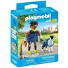Image de PLAYMOBIL 71740 Homme sportif avec Border Collie My Life 7 pièces Dès 4 ans