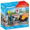 Image de Ouvrier marteau-piqueur et signalisation 71752 PLAYMOBIL