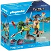 Image de PLAYMOBIL 71795 Pirate avec arbalète et poissons à viser Les pirates 31 pièces Dès 4 ans