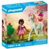 Image de Unicorne Ciel Rose Avec Fée Et Petit Personnage Playmobil