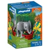 Image de Set PLAYMOBIL - PLAYMOBIL - 72092 - Éléphanteau et gardien de zoo - 6 pièces - Dès 4 ans
