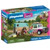 Image de PLAYMOBIL 72129 Véhicule avec remorque à chevaux I love horses 71 pièces Dès 4 ans
