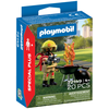 Image de Playmobil Pompier et barbecue en feu Spécial + 72149 PLAYMOBIL