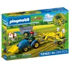 Image de PLAYMOBIL 72163 Petit tracteur avec andaineur à foin Country la ferme 84 pièces dès 4 ans