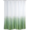 Image de Wenko 20060100 Rideau De Douche Polyester Vert, Blanc