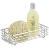 Image de WENKO Etagère murale salle de bain droite Milano panier de douche fixation murale acier - plastique 25x6x12 cm chromé