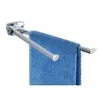Image de Porte-serviettes mural salle de bain - WENKO - Basic Square - Acier Inox - 8x55x42 cm - brillant
