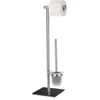 Image de Ensemble WC - WENKO - Lima - Acier inox - verre - Noir - 235x69x20 cm