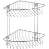 Image de Etagère dangle de douche - WENKO - Classic - 2 paniers - Fixation sans perçage - Acier gris