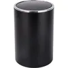 Image de WENKO Petite Poubelle Salle de Bain Poubelle à Couvercle 5L Inca Plastique haut de gamme Ø 185x255 cm Noir