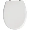 Image de WENKO Abattant WC avec frein de chute Gubbio abattant WC clipsable avec fixation inox charge 350 kg Duroplast anitbactérien