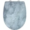 Image de WENKO Abattant WC Original Premium Cement Abattant WC avec frein de chute Clipsable Fixation acier inox Thermoplast 365x45 cm