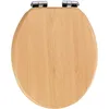 Image de Abattant Wc En Mdf Design Bois D'hêtre - Marron