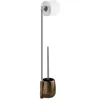 Image de Valet Wc Design Ethnique Marrakesh - H. 72 Cm - Marron