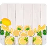 Image de WENKO Fond de Hotte Crédence Cuisine Citrons verre trempé 56x50 cm Multicolore