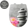 Image de Abattant WC - WENKO - Water Lily - Thermoplastique - Multicolore - Déclipsable