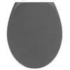 Image de Abattant WC - WENKO - Samos - Gris - Frein de chute - Fixation inox