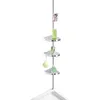 Image de Étagère dangle de douche télescopique - WENKO - Premium - 3 paniers - Aluminium & plastique - Fixation sans perçage