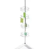 Image de WENKO Etagère de salle de bain télescopique Dolcedo 4 Paniers de douche solution sans perçage Acier Inox brillant