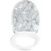 Image de Abattant WC - WENKO - SAMOA - Frein de Chute - Décor Feuilles - Duroplast 38x45cm