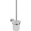 Image de WENKO Brosse WC suspendue murale Cuba Zinc - verre 37x455x37 cm Brillant - Mat