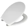 Image de WENKO Abattant WC avec frein de chute Samos abattant WC clipsable avec fixation inox duroplast 375x445 cm blanc
