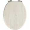 Image de Abattant Wc En Mdf Design Bois Chêne - Gris