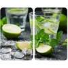 Image de Plaque de protection - WENKO - Mojito - Verre trempé - Lot de 2 - 30x52 cm - Multicolore