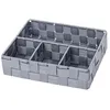 Image de WENKO Organiseur Salle de bain Adria petit Rangement salle de bain 4 compartiments Polypropylène 26x17x6.5 cm gris