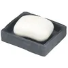 Image de Porte savon - WENKO - Slate Rock - Polyrésine - 11.2x2.7x9.4 cm - Anthracite