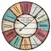 Image de Horloge murale vintage XXL design TFA-DOSTMANN - Jaune - Métal - 60cm