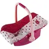 Image de Porte-poupée Rigide Princess Coralie - Pour Poupées De 35 A 45 Cm - Poignée A 3 Positions - Coloris Aléatoire Rose Ou Bl