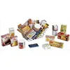 Image de Jouet D'épicerie - Panier A Provisions En Métal Garni De Boîtes - Garni De Boîtes D'aliments Factices.