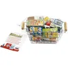 Image de Jouet dépicerie - KLEIN - Panier à provisions en métal garni de boîtes - Garni de boîtes daliments factices.
