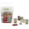 Image de Grande Boîte De Rangement Garnie De Boîtes D'aliments Factices Avec Des Marques Connues Et En Langue Française - 7210