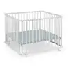 Image de Parc Bébé Geuther Lucilee Pliant 76 X 97 X 71 Cm Vert D'eau Hêtre Massif