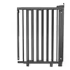 Image de Barrière De Porte Pivotante Geuther 58-105 Cm 83 Cm Noir Hêtre Massif