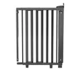 Image de Barrière de porte pivotante en bois noir 58-105cm