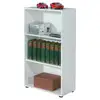 Image de Étagère 3 niveaux bois mélaminé blanc diana h 110cm